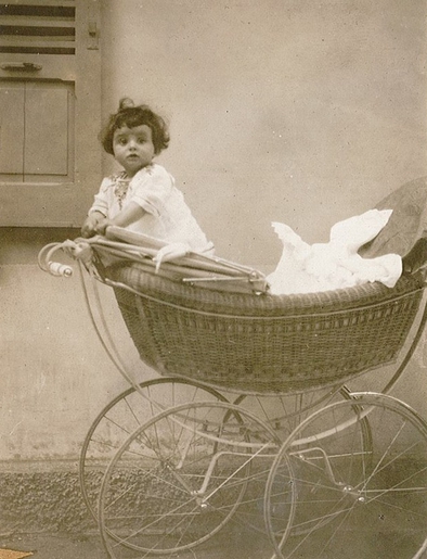 Gaby Glueckselig Photograph in Baby Carriage
