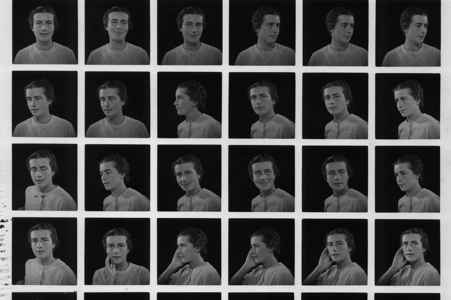 Trude Goldhaber contact sheet