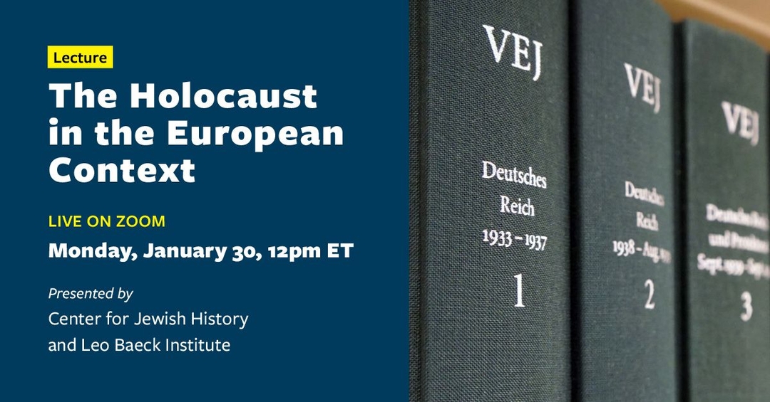 The Holocaust In The European Context - Leo Baeck Institute