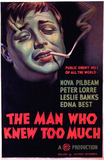 Poster for the 1934 film The Man Who Knew Too Much