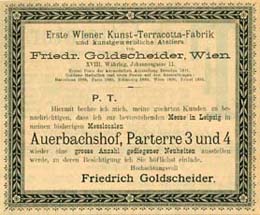 Goldscheider Advertisement