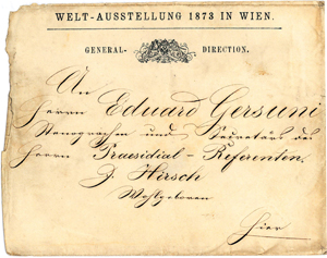 Gersuni World Fair Envelope